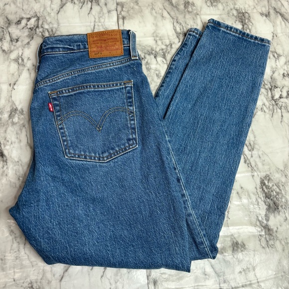 Levi's Denim - Levi’s premium 501 High rise button fly medium wash blue denim jeans size 28